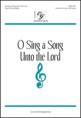 O Sing a Song Unto the Lord Unison/Two-Part choral sheet music cover